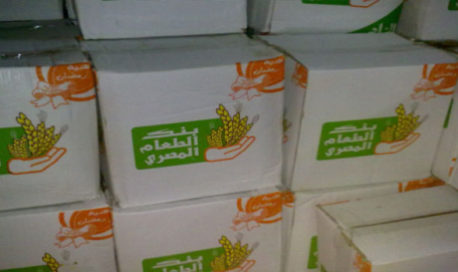 The old design of the egyptien food bank' s box